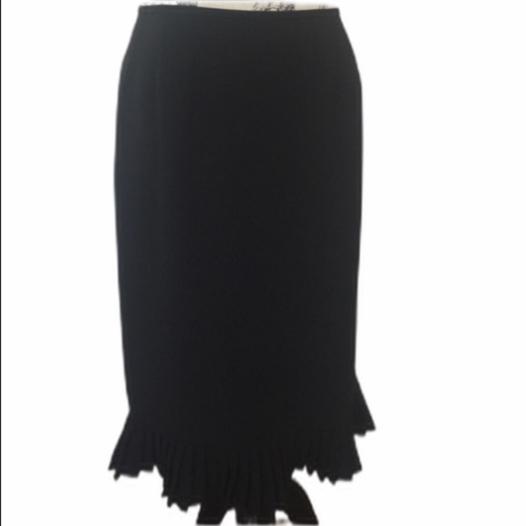 🆕 Evan Picone Black Trumpet Skirt 6 - Picture 1 of 6
